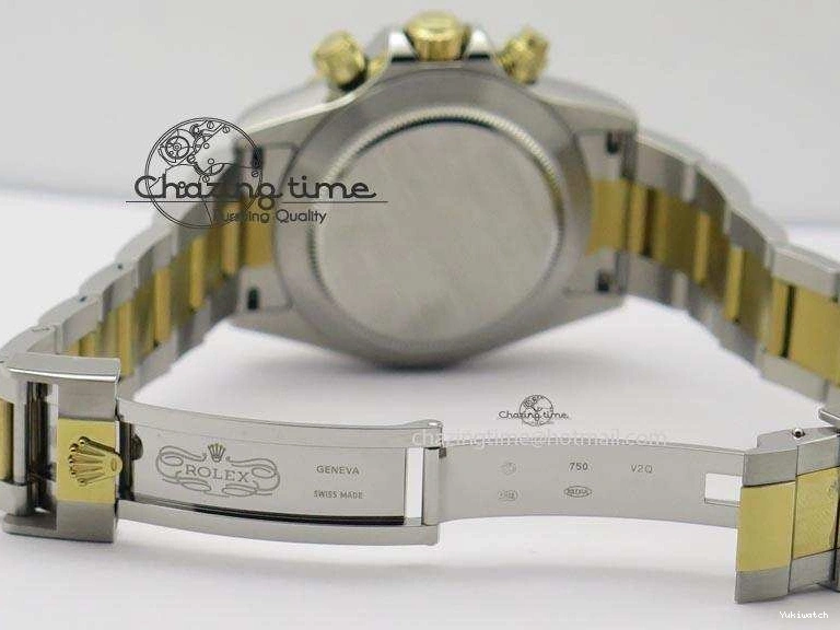 YG Bracelet Dial On Edition JF Daytona A7750 YG Best SS SS 116523 White 0106